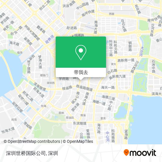 深圳世桥国际公司地图