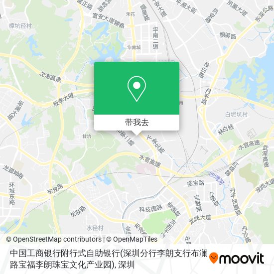 中国工商银行附行式自助银行(深圳分行李朗支行布澜路宝福李朗珠宝文化产业园)地图