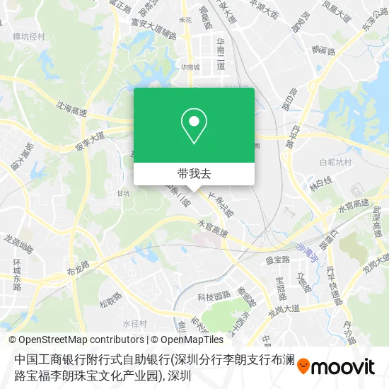 中国工商银行附行式自助银行(深圳分行李朗支行布澜路宝福李朗珠宝文化产业园)地图