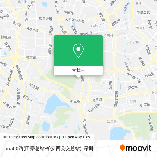 m560路(田寮总站-裕安西公交总站)地图