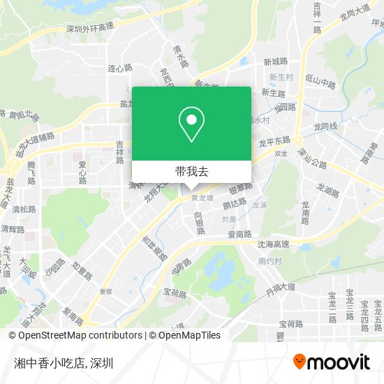 湘中香小吃店地图