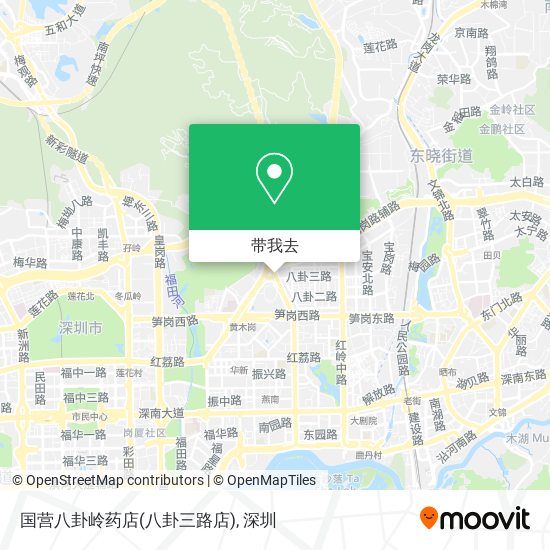 国营八卦岭药店(八卦三路店)地图