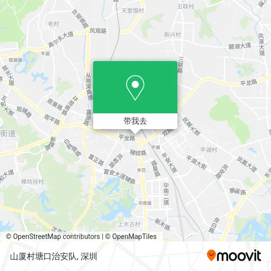 山厦村塘口治安队地图