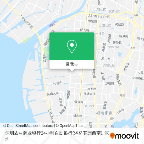深圳农村商业银行24小时自助银行(鸿桥花园西南)地图
