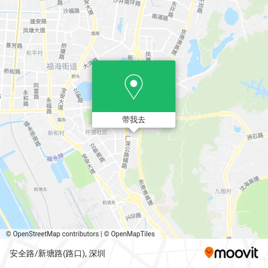 安全路/新塘路(路口)地图
