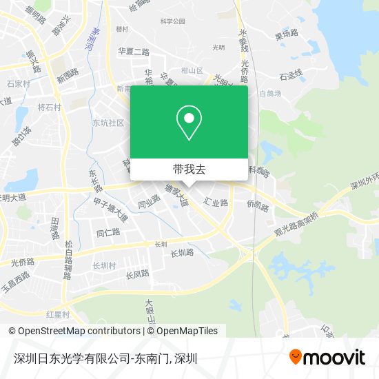 深圳日东光学有限公司-东南门地图