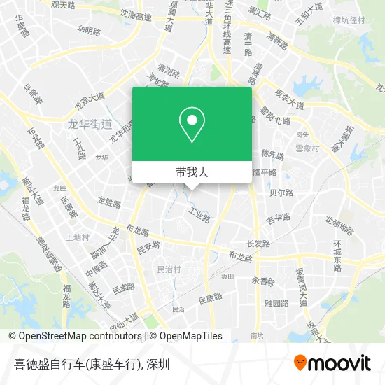 喜德盛自行车(康盛车行)地图