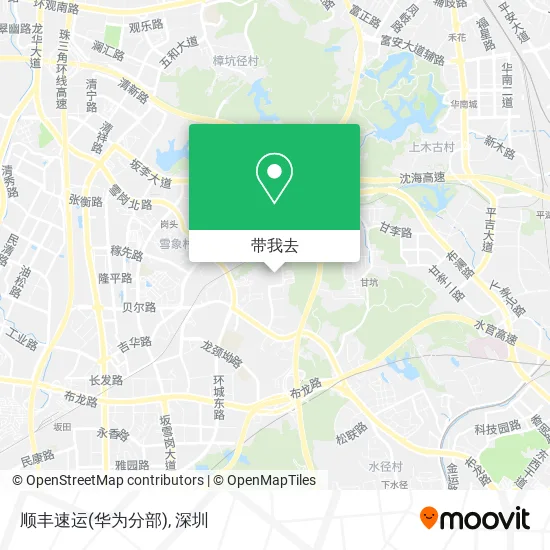 顺丰速运(华为分部)地图