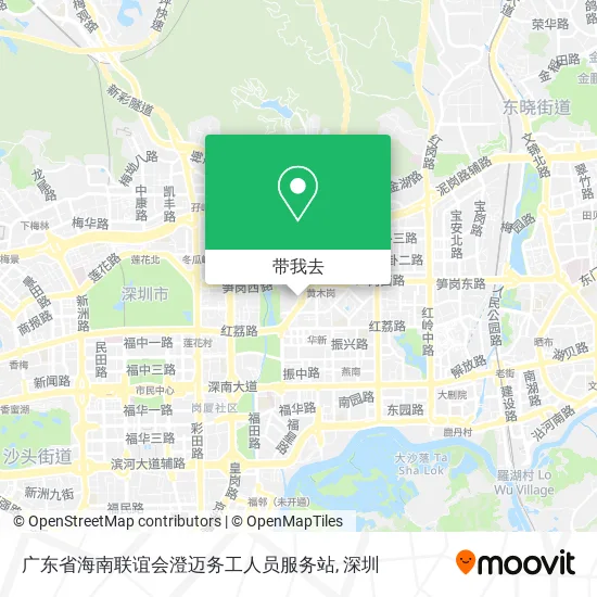 广东省海南联谊会澄迈务工人员服务站地图