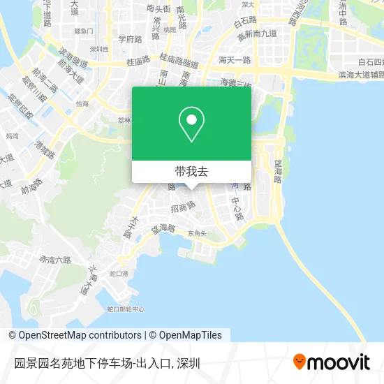 园景园名苑地下停车场-出入口地图
