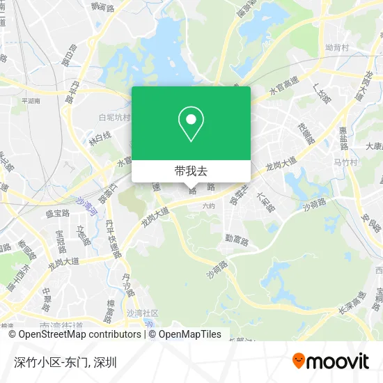 深竹小区-东门地图