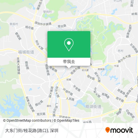 大东门街/桂花路(路口)地图