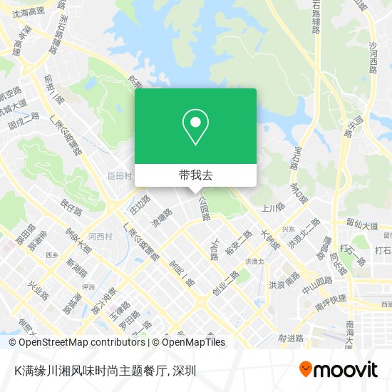 K满缘川湘风味时尚主题餐厅地图