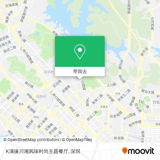 K满缘川湘风味时尚主题餐厅地图
