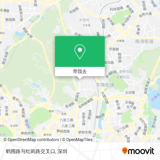 鹤围路与红岗路交叉口地图