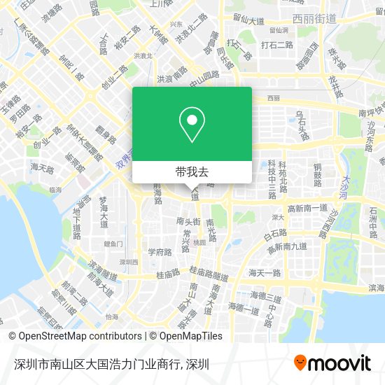 深圳市南山区大国浩力门业商行地图