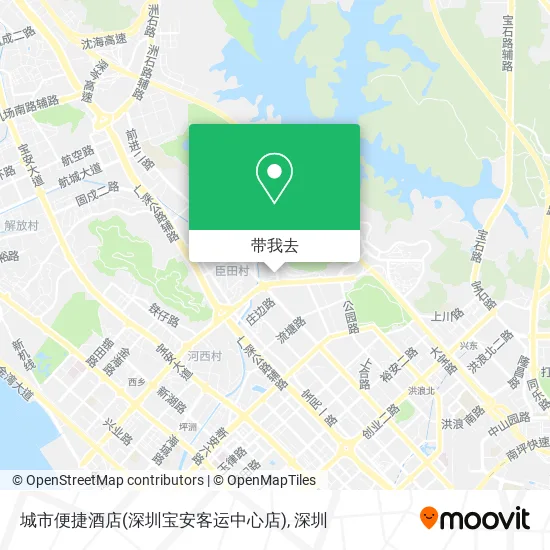 城市便捷酒店(深圳宝安客运中心店)地图