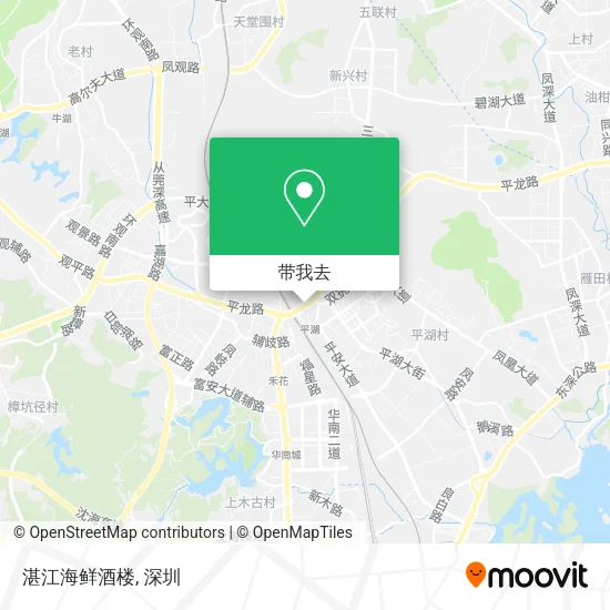 湛江海鲜酒楼地图