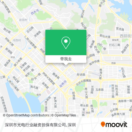 深圳市光电行业融资担保有限公司地图