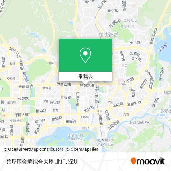 蔡屋围金塘综合大厦-北门地图