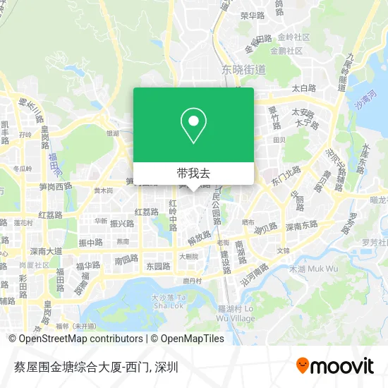 蔡屋围金塘综合大厦-西门地图