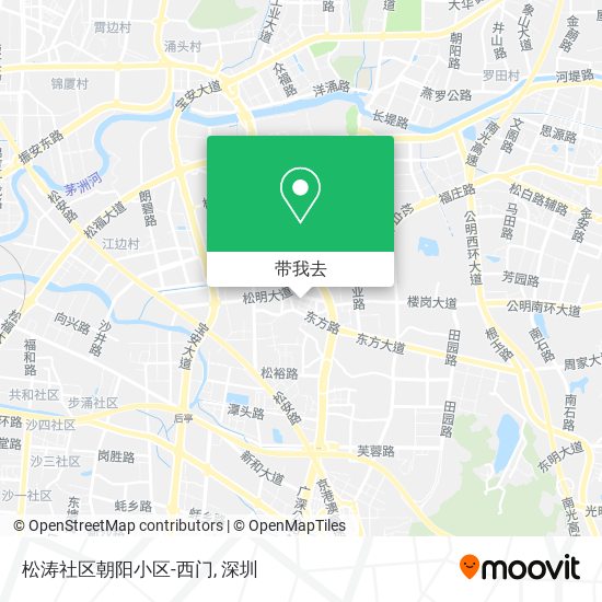 松涛社区朝阳小区-西门地图