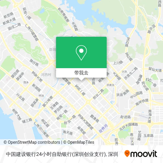 中国建设银行24小时自助银行(深圳创业支行)地图