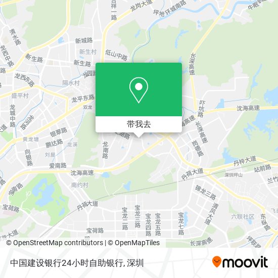 中国建设银行24小时自助银行地图