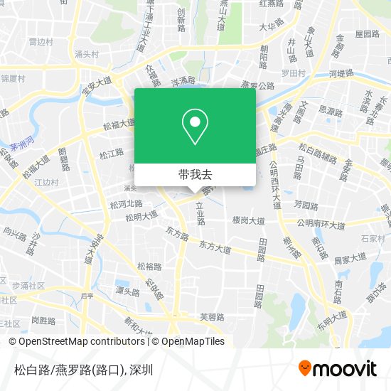 松白路/燕罗路(路口)地图