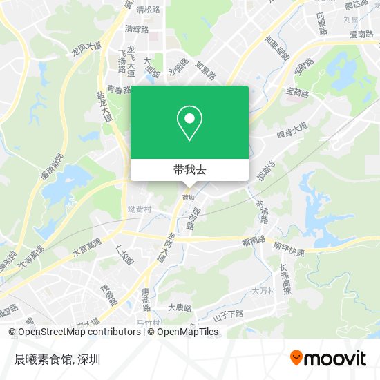 晨曦素食馆地图