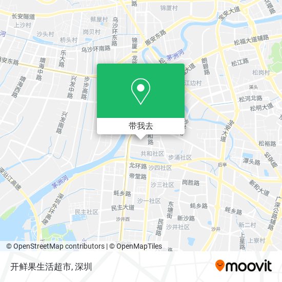 开鲜果生活超市地图