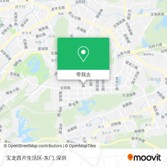 宝龙西片生活区-东门地图