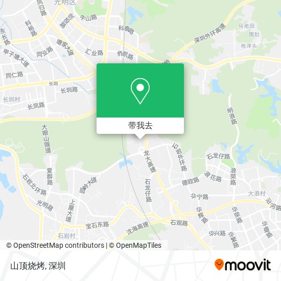 山顶烧烤地图