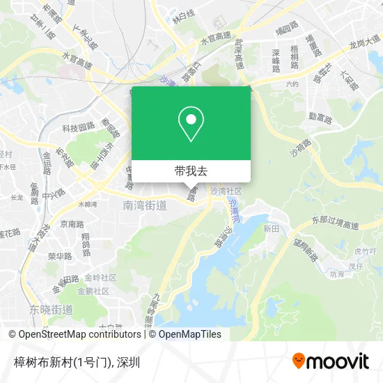 樟树布新村(1号门)地图