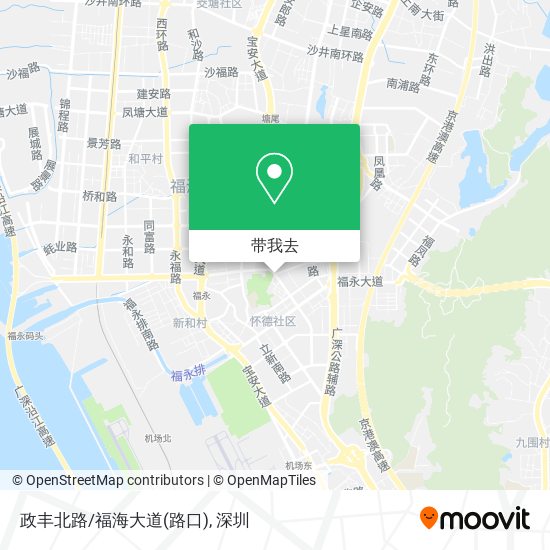 政丰北路/福海大道(路口)地图