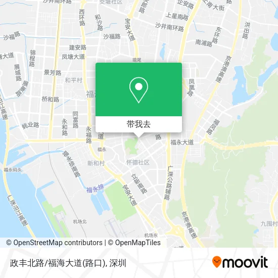 政丰北路/福海大道(路口)地图