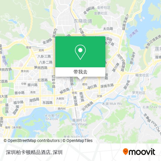 深圳柏卡顿精品酒店地图