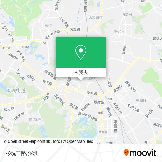 杉坑三路地图