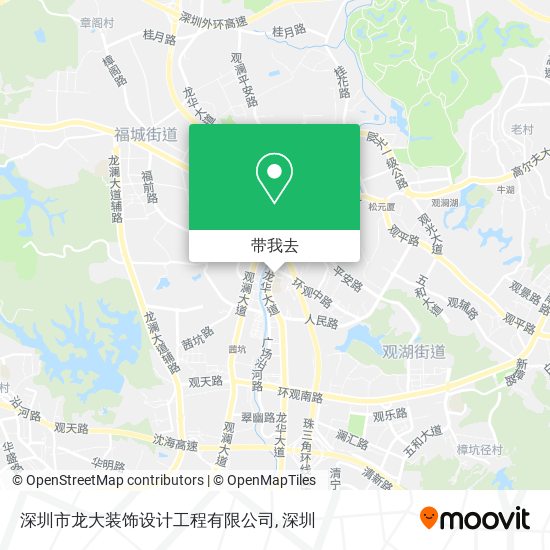 深圳市龙大装饰设计工程有限公司地图