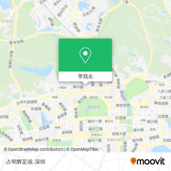 占明辉足浴地图