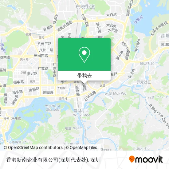 香港新南企业有限公司(深圳代表处)地图