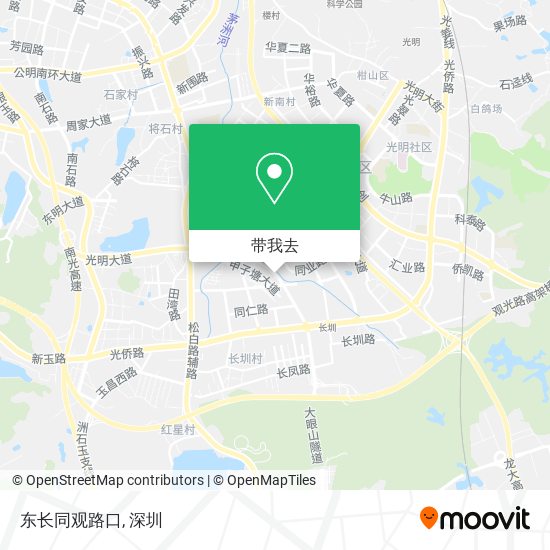 东长同观路口地图