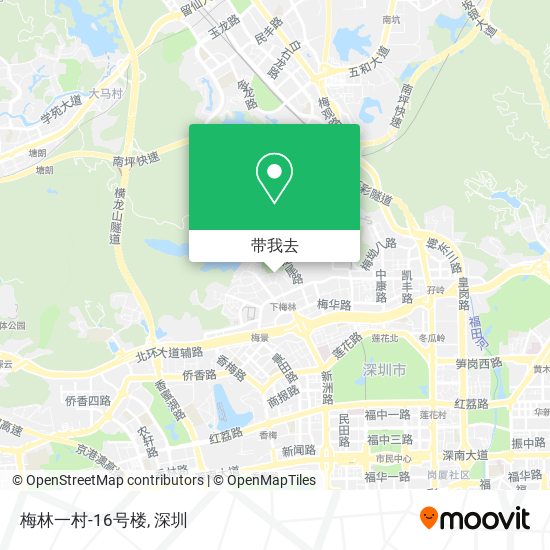 梅林一村-16号楼地图