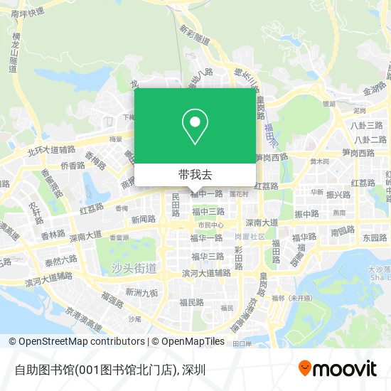 自助图书馆(001图书馆北门店)地图