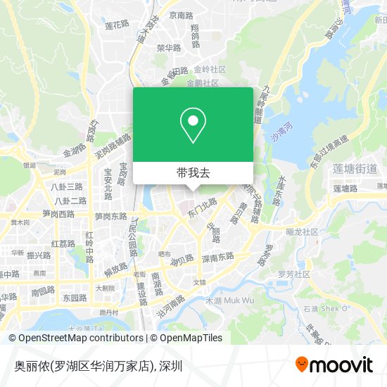 奥丽侬(罗湖区华润万家店)地图