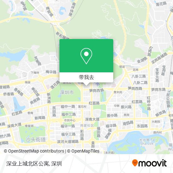 深业上城北区公寓地图