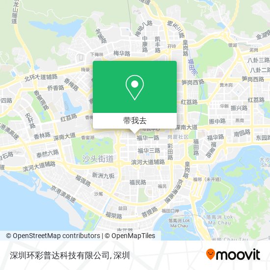 深圳环彩普达科技有限公司地图
