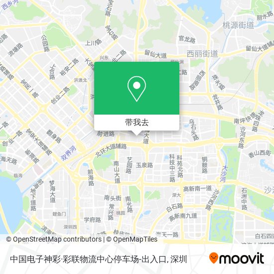 中国电子神彩·彩联物流中心停车场-出入口地图