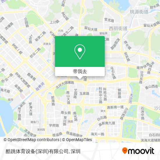 酷跳体育设备(深圳)有限公司地图