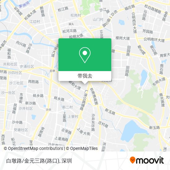 白墩路/金元三路(路口)地图